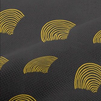 Hand Drawn Line Fan Performance Linen