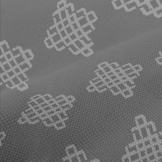 Grid Pattern Rhombus Performance Linen