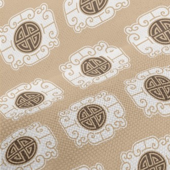 Retro Chinese Traditional Patt Performance Linen