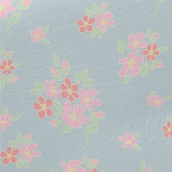 Elegant Hand-painted Bouquet Twill