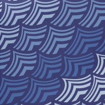 Cartoon Gradient Waves Twill