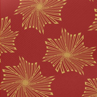 Gold Geometric Pattern Twill