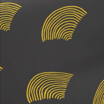 Hand Drawn Line Fan Twill