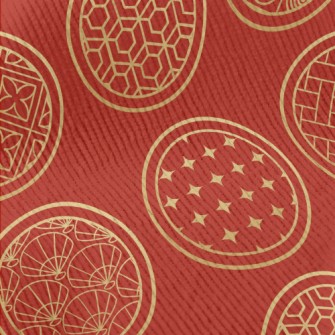 Traditional Pattern Round Standard Corduroy