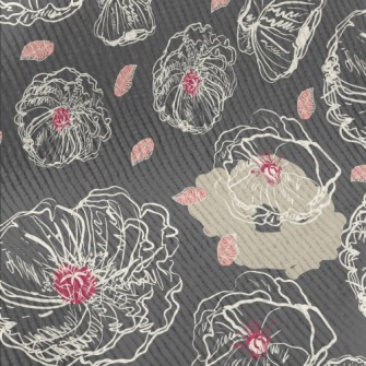 Abstract Hand Drawn Bouquet Standard Corduroy