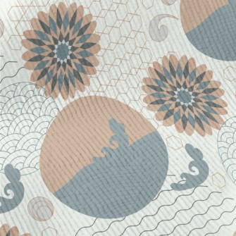 Japanese Retro Round Standard Corduroy