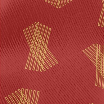 Rectangular Geometric Lines Standard Corduroy
