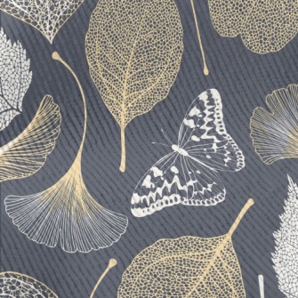 Ginkgo Leaf And Maple Leaf Standard Corduroy