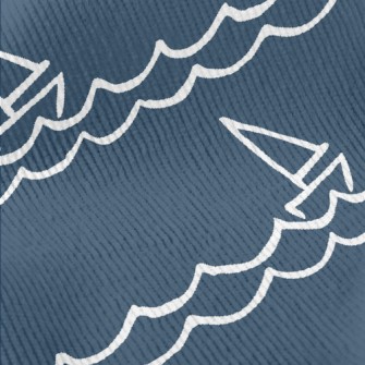 Sailboat And Waves Standard Corduroy