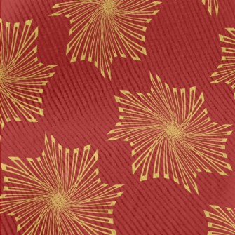 Gold Geometric Pattern Standard Corduroy