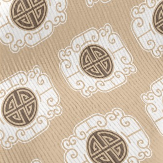 Retro Chinese Traditional Patt Standard Corduroy