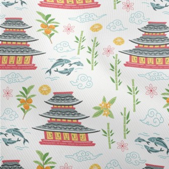 Japanese Pagoda Elements Dobby