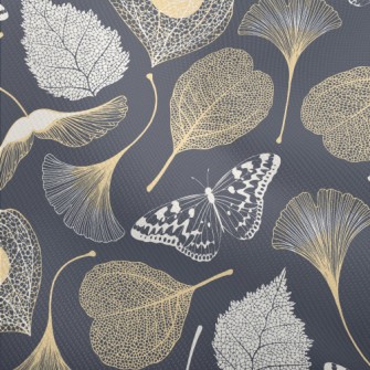 Ginkgo Leaf And Maple Leaf Dobby