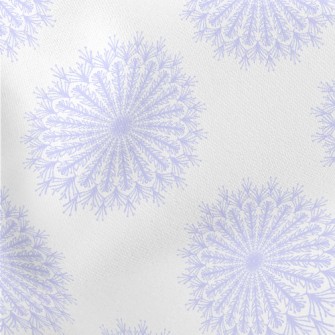 Purple Lace Snowflakes Stretch Ponte