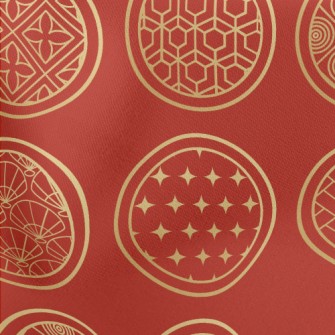 Traditional Pattern Round Stretch Ponte