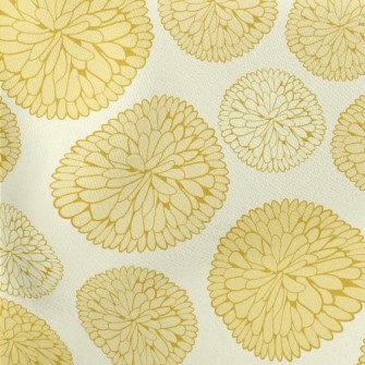 Hand Drawn Beautiful Chrysanth Stretch Ponte