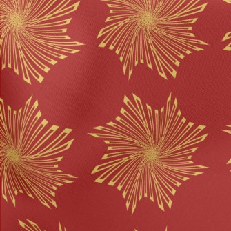 Gold Geometric Pattern Stretch Ponte