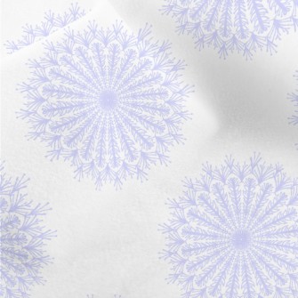 Purple Lace Snowflakes Micro Fleece