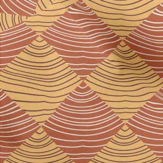 Hand Drawn Rhombus Micro Fleece