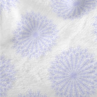 Purple Lace Snowflakes Minky
