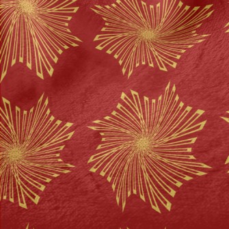 Gold Geometric Pattern Minky