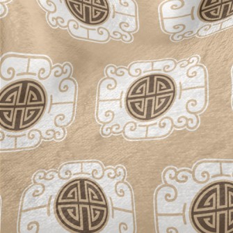 Retro Chinese Traditional Patt Minky