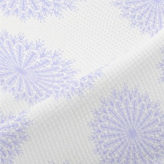Purple Lace Snowflakes Piqué