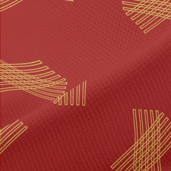 Rectangular Geometric Lines Piqué