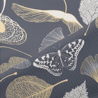 Ginkgo Leaf And Maple Leaf Piqué