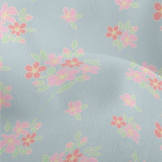 Elegant Hand-painted Bouquet Lightweight Performance Linen