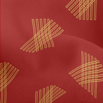 Rectangular Geometric Lines Lightweight Performance Linen