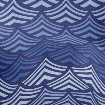 Cartoon Gradient Waves Lightweight Performance Linen