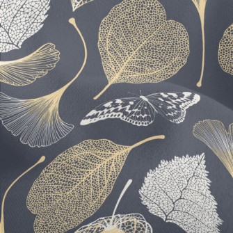 Ginkgo Leaf And Maple Leaf Lightweight Performance Linen