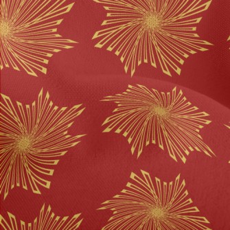 Gold Geometric Pattern Lightweight Performance Linen