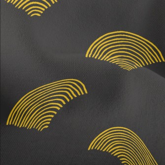 Hand Drawn Line Fan Lightweight Performance Linen