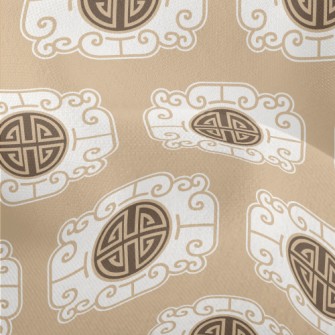 Retro Chinese Traditional Patt Lightweight Performance Linen