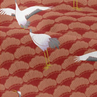 Japanese Crane Pattern Modern Jersey