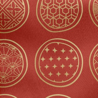 Traditional Pattern Round Jersey Backed Fleece