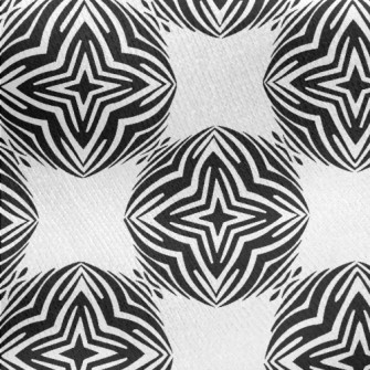 Black Star Decoration Jersey Backed Fleece