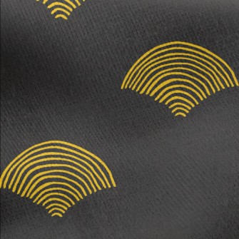 Hand Drawn Line Fan Jersey Backed Fleece