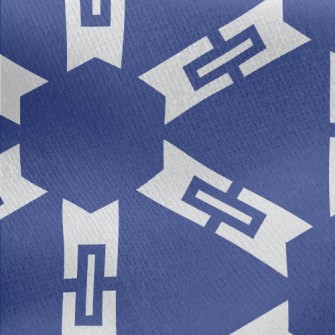 Abstract Geometric Pattern Jersey Backed Fleece