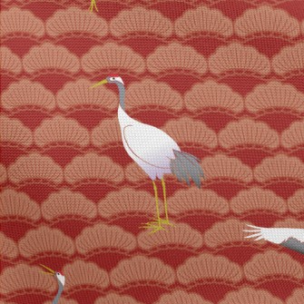Japanese Crane Pattern Pongee