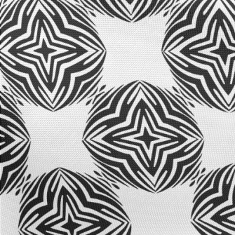 Black Star Decoration Pongee