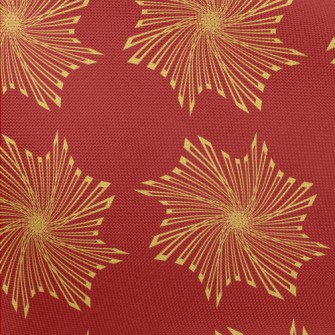 Gold Geometric Pattern Pongee