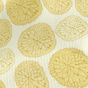 Hand Drawn Beautiful Chrysanth Stretch Jersey