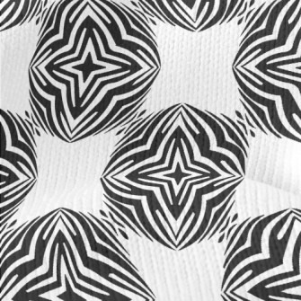 Black Star Decoration Stretch Jersey