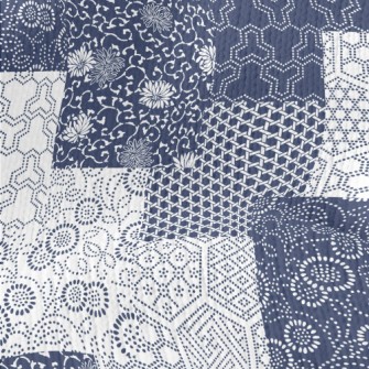 Beautiful Blue Continuous Pict Stretch Jersey