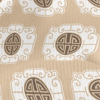 Retro Chinese Traditional Patt Stretch Jersey