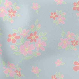 Elegant Hand-painted Bouquet Lightweight Cotton Poplin