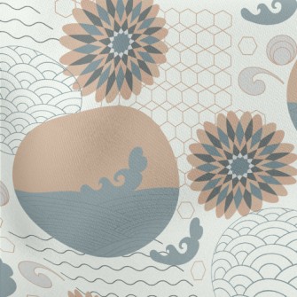 Japanese Retro Round Lightweight Cotton Poplin